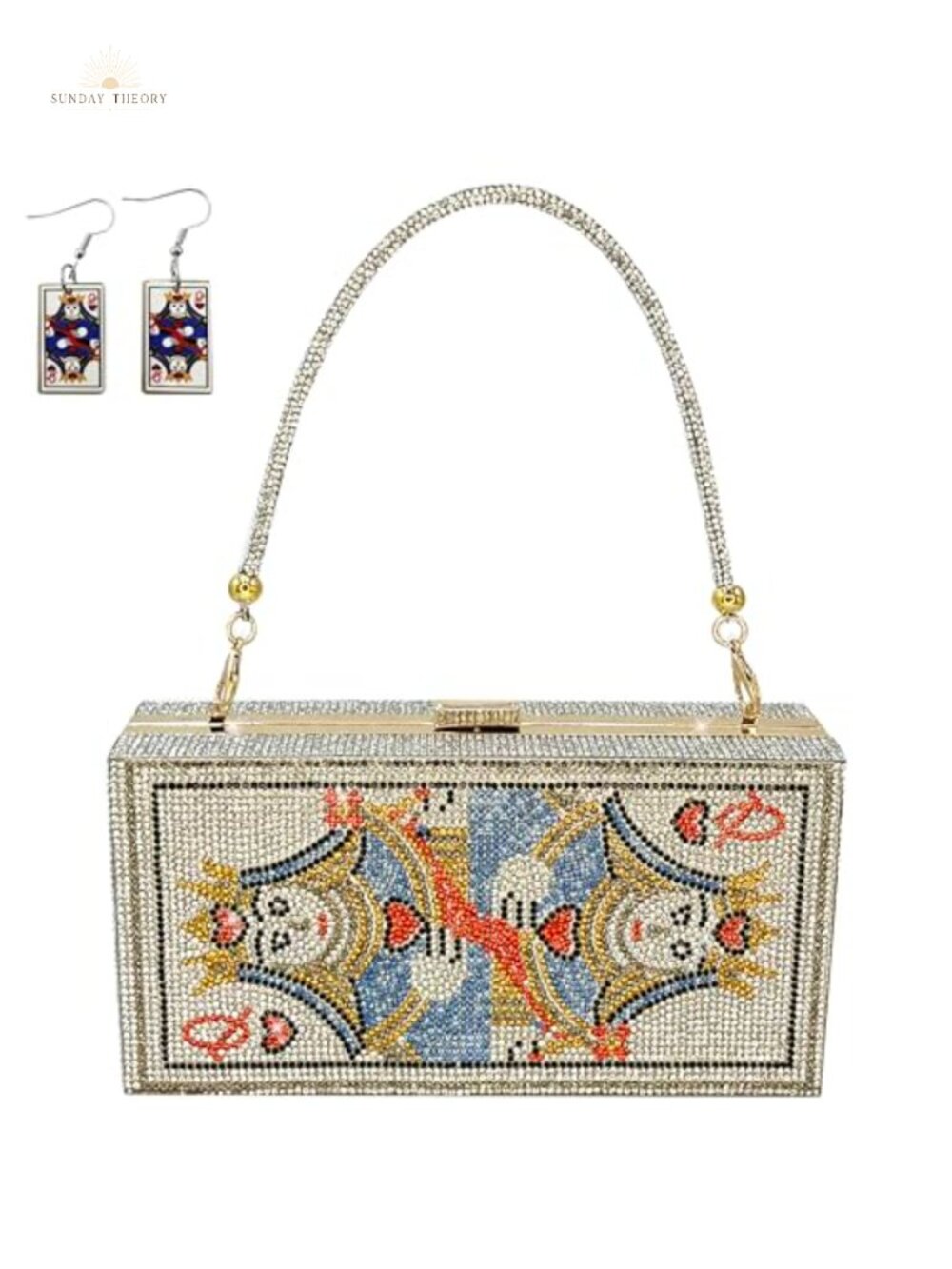 Rhinestone Bling Clutch Evening Bag Diamond Crystal Handbag Party
